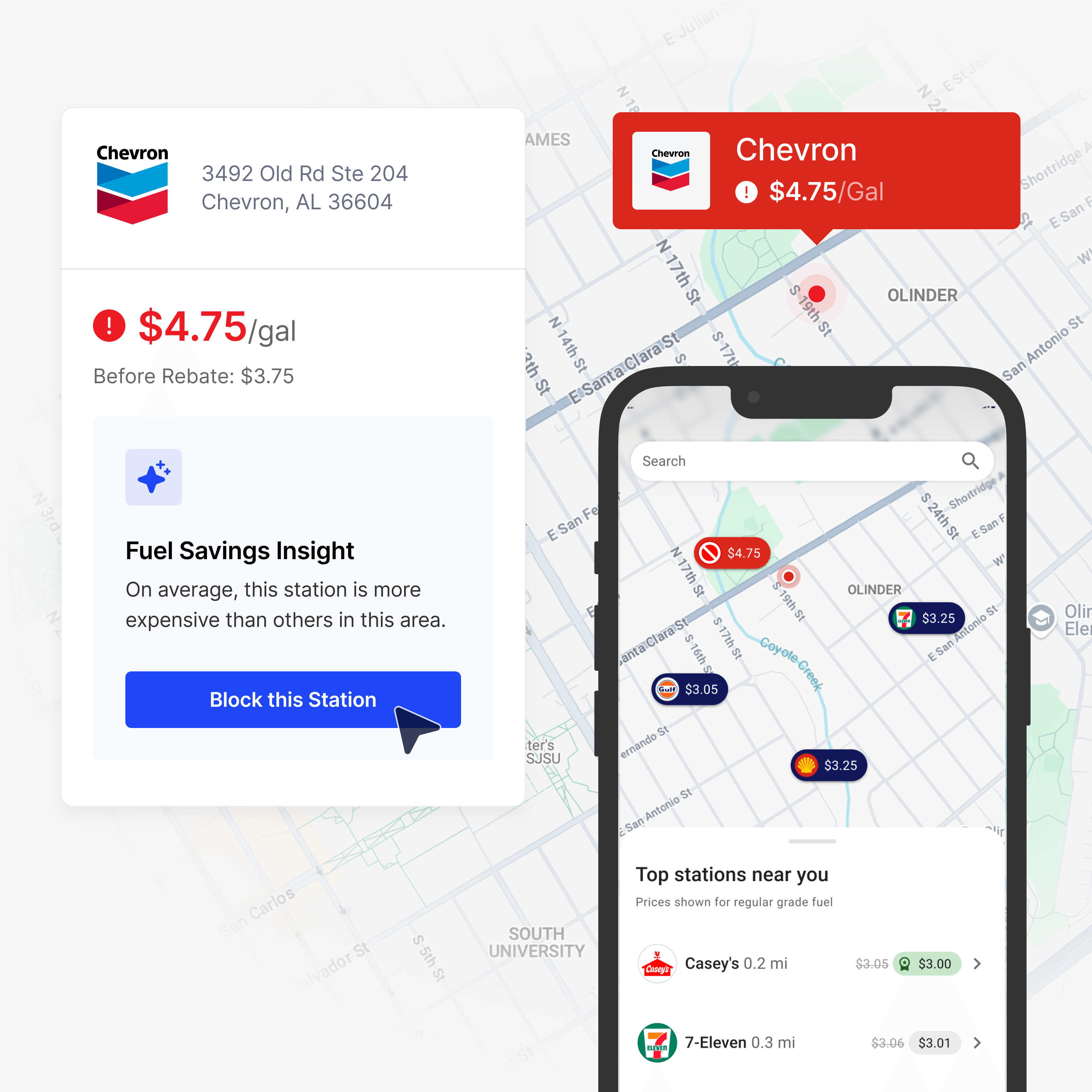 Fuel Map & Fuel Finder