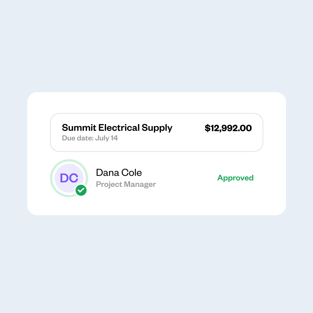 Bill Pay Approvals Visual